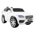 Volvo XC90 na batériu pre deti Biele + Ovládač + Batožinový priestor + EVA + Pomalý štart + Rádio MP3 + LED