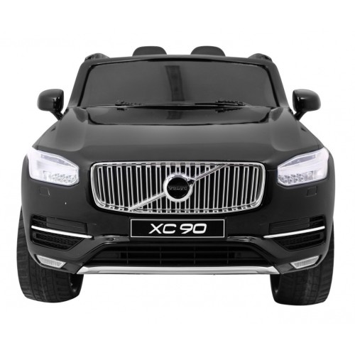 Volvo XC90 na batériu pre deti Lak Čierny + Ovládač + Batožinový priestor + EVA + Pomalý štart + Rádio MP3 + LED