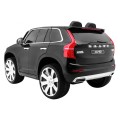 Volvo XC90 na batériu pre deti Lak Čierny + Ovládač + Batožinový priestor + EVA + Pomalý štart + Rádio MP3 + LED