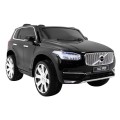 Volvo XC90 na batériu pre deti Lak Čierny + Ovládač + Batožinový priestor + EVA + Pomalý štart + Rádio MP3 + LED