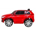 Volvo XC90 na batériu pre deti Lak Červený + Ovládač + Batožinový priestor + EVA + Pomalý štart + Rádio MP3 + LED