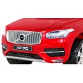 Volvo XC90 na batériu pre deti Lak Červený + Ovládač + Batožinový priestor + EVA + Pomalý štart + Rádio MP3 + LED