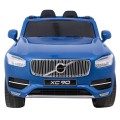Volvo XC90 na batériu pre deti Lak Modrý + Ovládač + Batožinový priestor + EVA + Pomalý štart + Rádio MP3 + LED