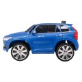 Volvo XC90 na batériu pre deti Lak Modrý + Ovládač + Batožinový priestor + EVA + Pomalý štart + Rádio MP3 + LED