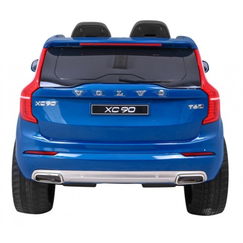 Volvo XC90 na batériu pre deti Lak Modrý + Ovládač + Batožinový priestor + EVA + Pomalý štart + Rádio MP3 + LED