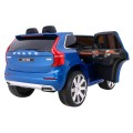 Volvo XC90 na batériu pre deti Lak Modrý + Ovládač + Batožinový priestor + EVA + Pomalý štart + Rádio MP3 + LED