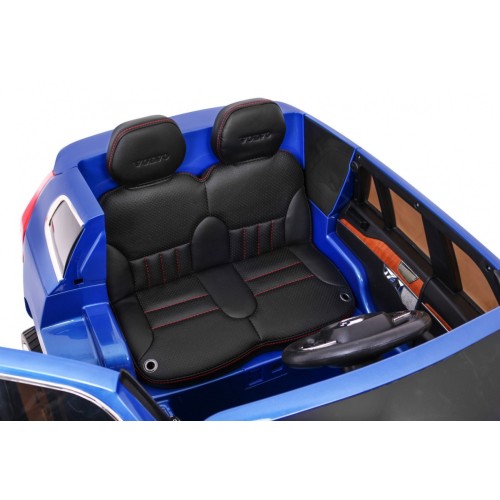 Volvo XC90 na batériu pre deti Lak Modrý + Ovládač + Batožinový priestor + EVA + Pomalý štart + Rádio MP3 + LED