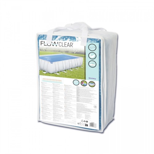 Solárny Kryt 703 x 366 cm Na Bazén rámový BESTWAY