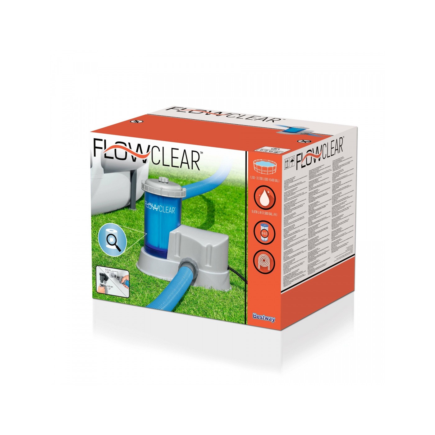 Filtračné Čerpadlo bazénové FlowClear BESTWAY 5678l/h + Vymeniteľný filter III