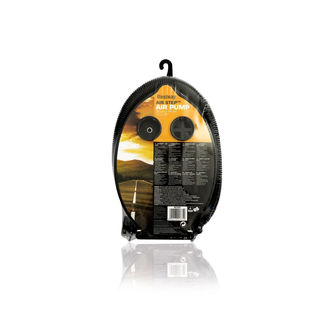 Nožná pumpa pre nafukovacie príslušenstvo BESTWAY 1,4l/cyklus + 3 koncovky