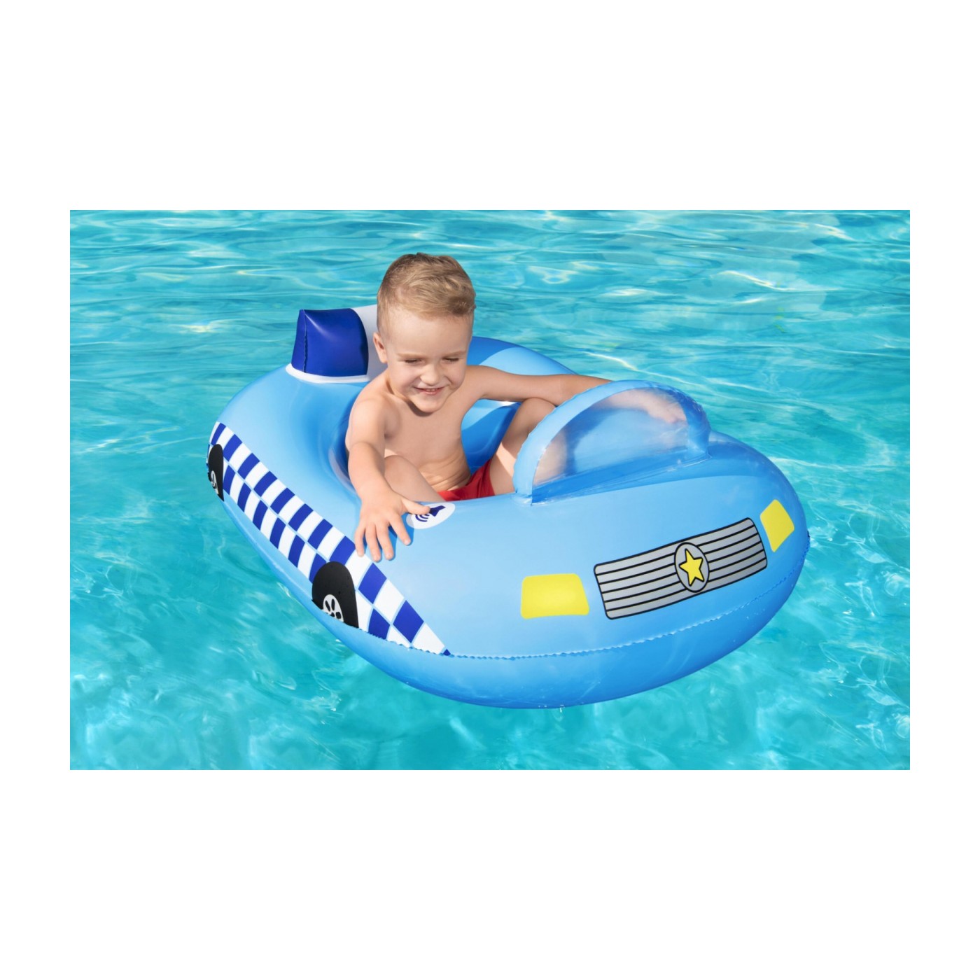 Nafukovací čln Polícia pre deti 97x74 BESTWAY + zvuková siréna