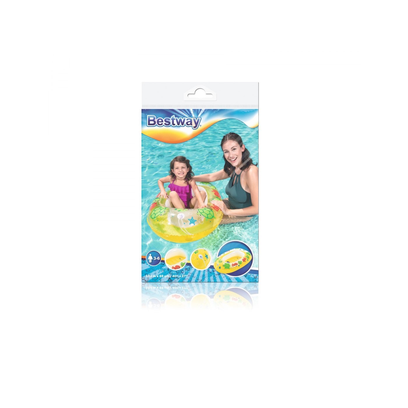 Čln Žltý 102 cm x 69 cm BESTWAY