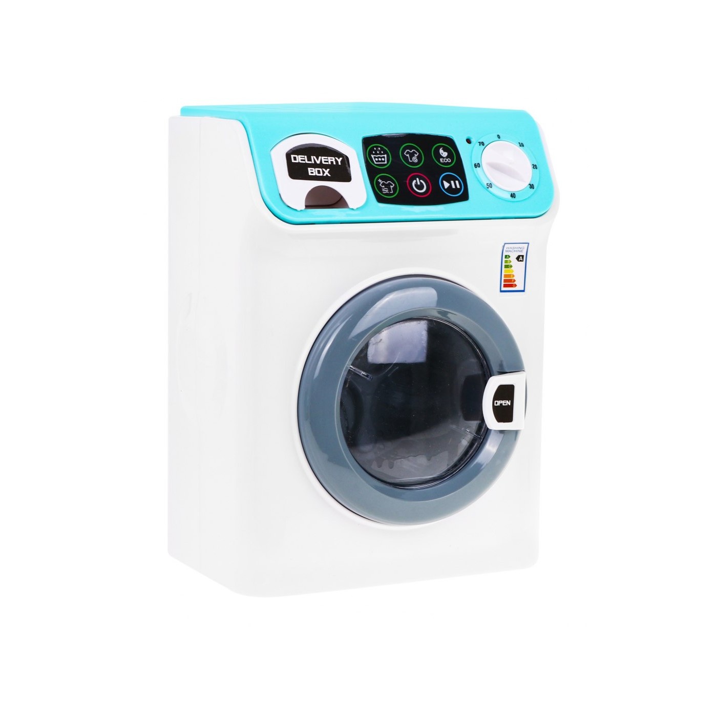 Interaktívna práčka pre deti 3+ Dotykový panel + Svietiace efekty + Otvárateľné časti