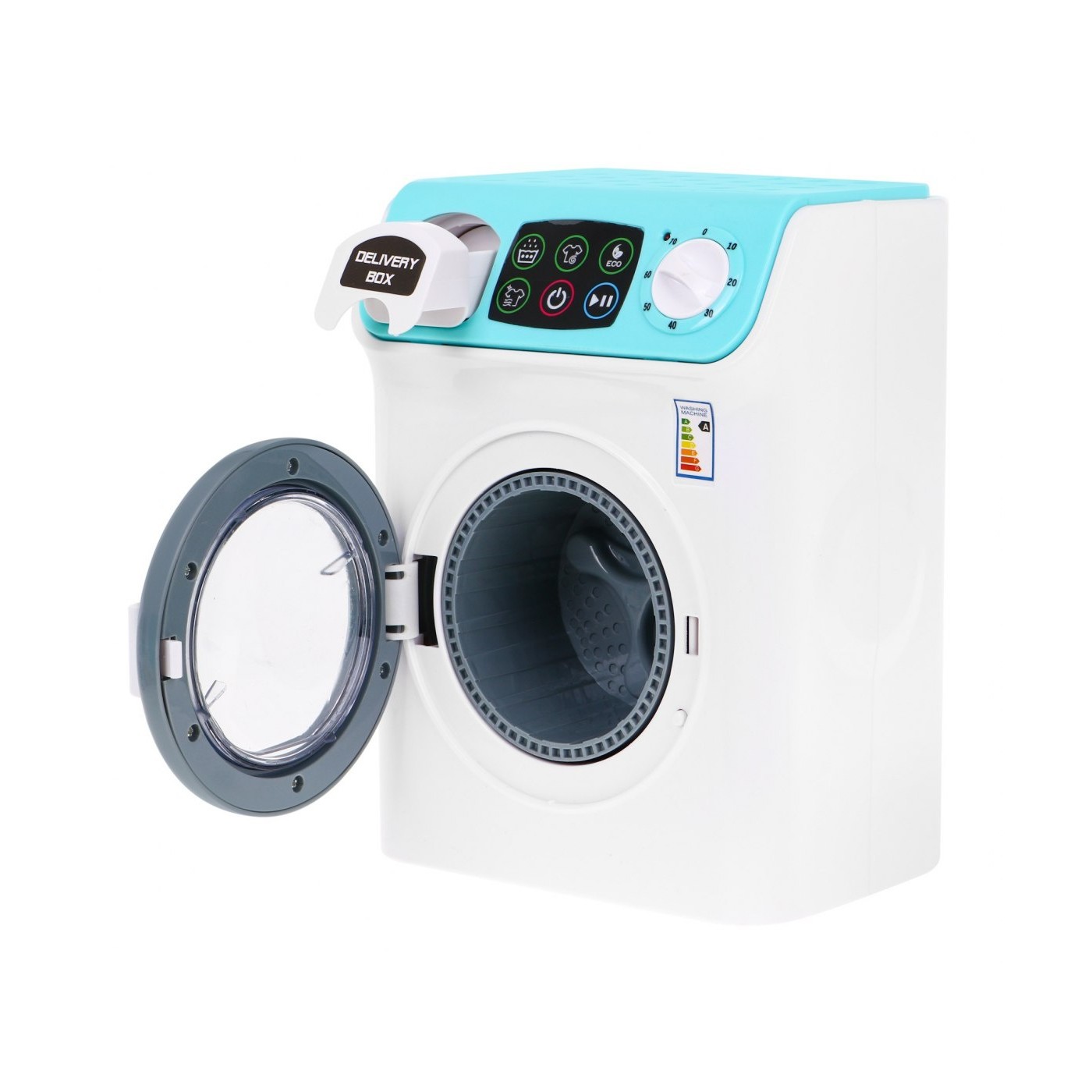 Interaktívna práčka pre deti 3+ Dotykový panel + Svietiace efekty + Otvárateľné časti