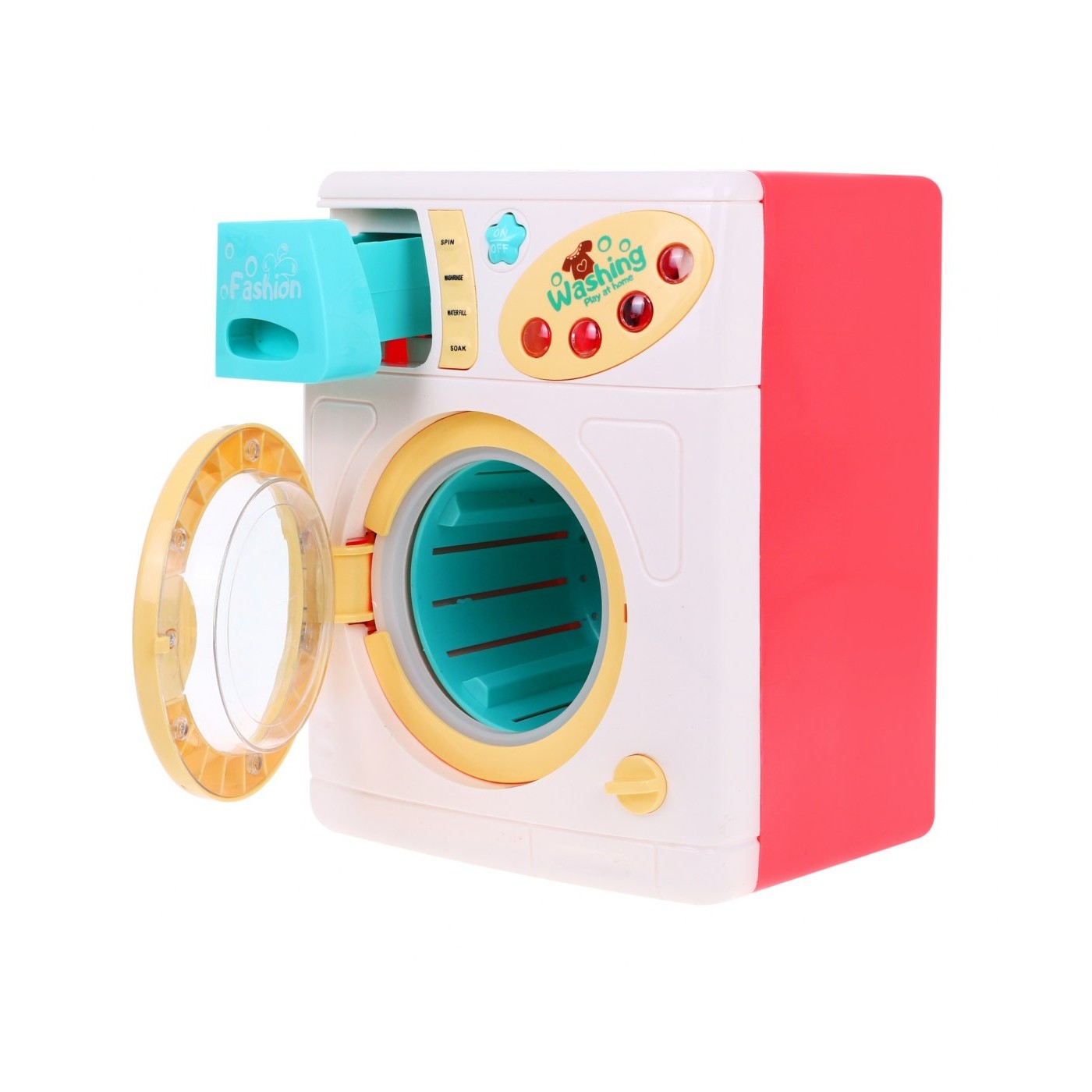 Farebná práčka pre deti 3+ Funkcia prania + Zásuvka na vodu + Veselá hudba