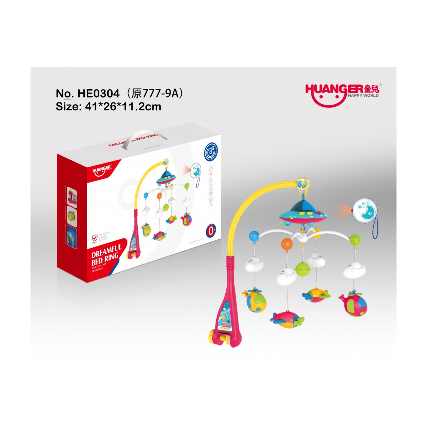 Projektor Kolotoč pre deti Lietadlá Ružový