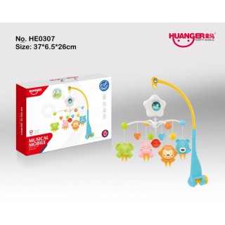 Projektor Kolotoč pre deti Veselé zvieratká Modrý