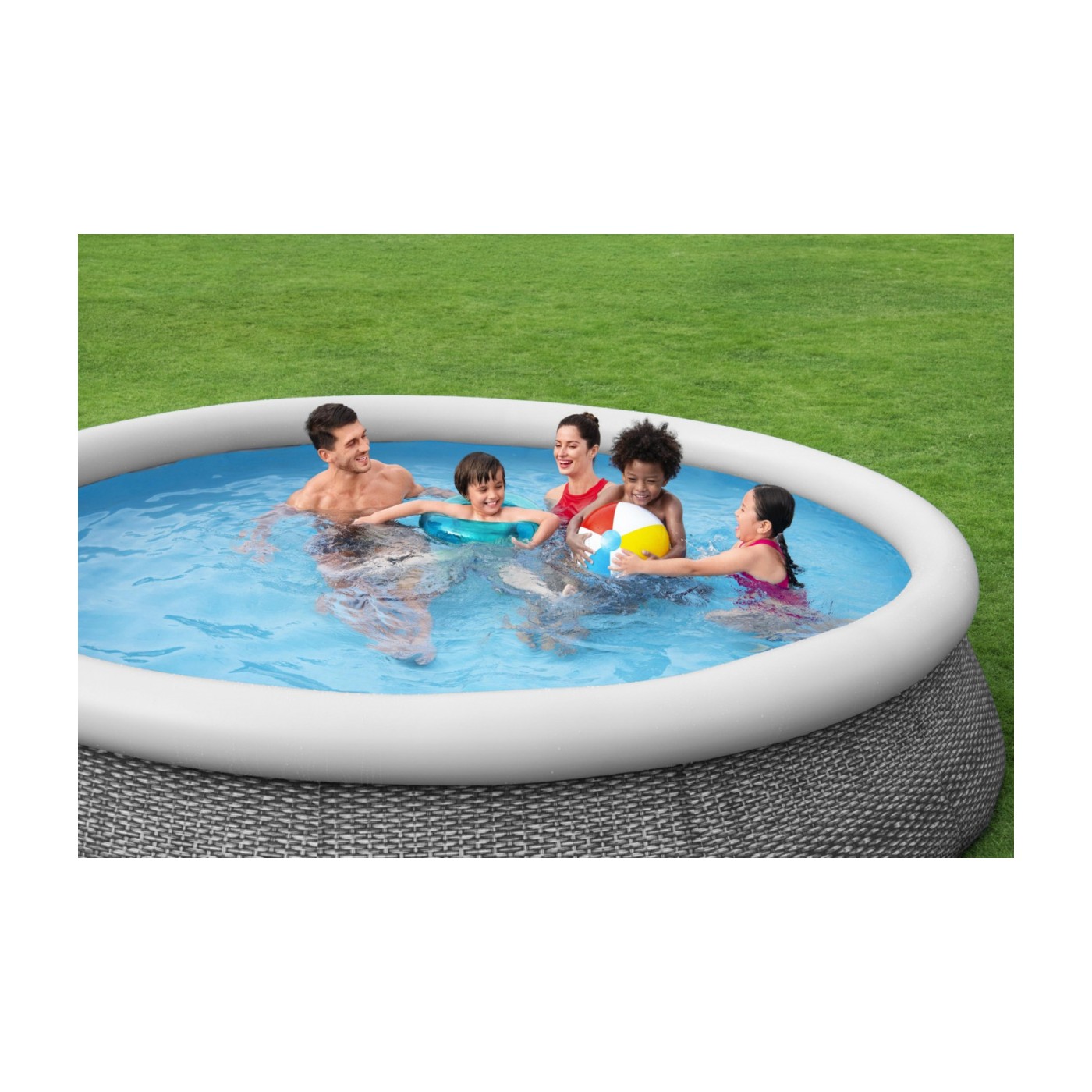 Bazén expanzný12FT 366x76cm Sivý BESTWAY