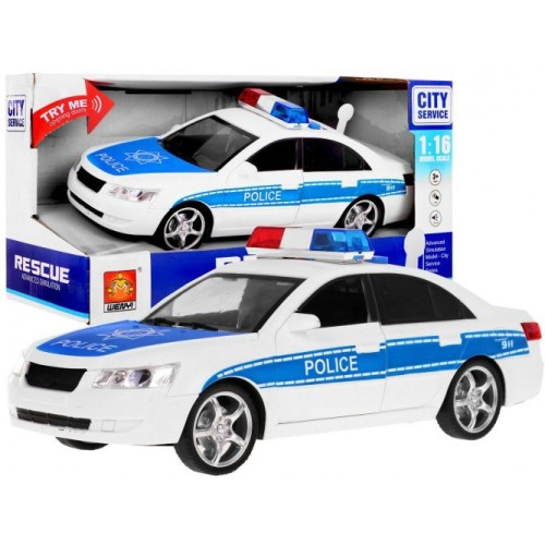 Policajné auto 1 16 Svietiace efekty Zvuky
