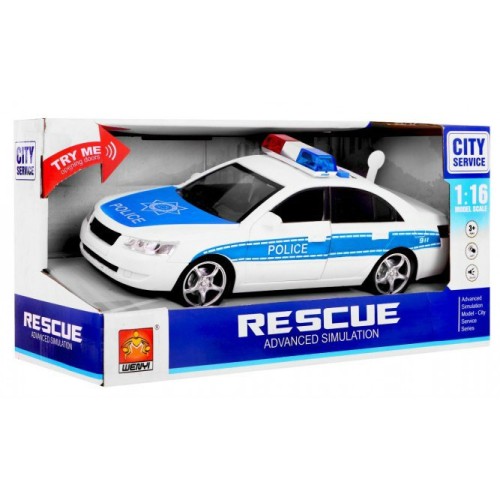 Policajné auto 1 16 Svietiace efekty Zvuky