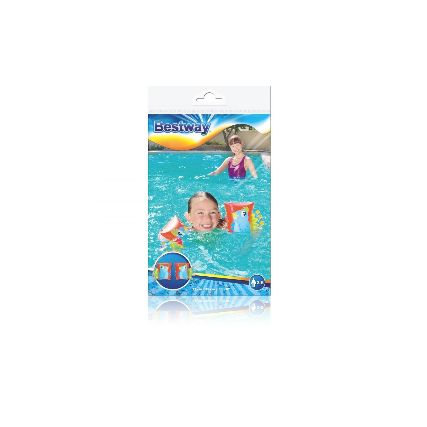 Rukávniky Papagáj 23 x 15 cm BESTWAY