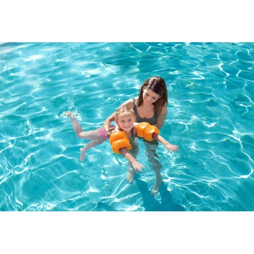 Rukávniky na plávanie pre deti Oranžové BESTWAY 20x20cm