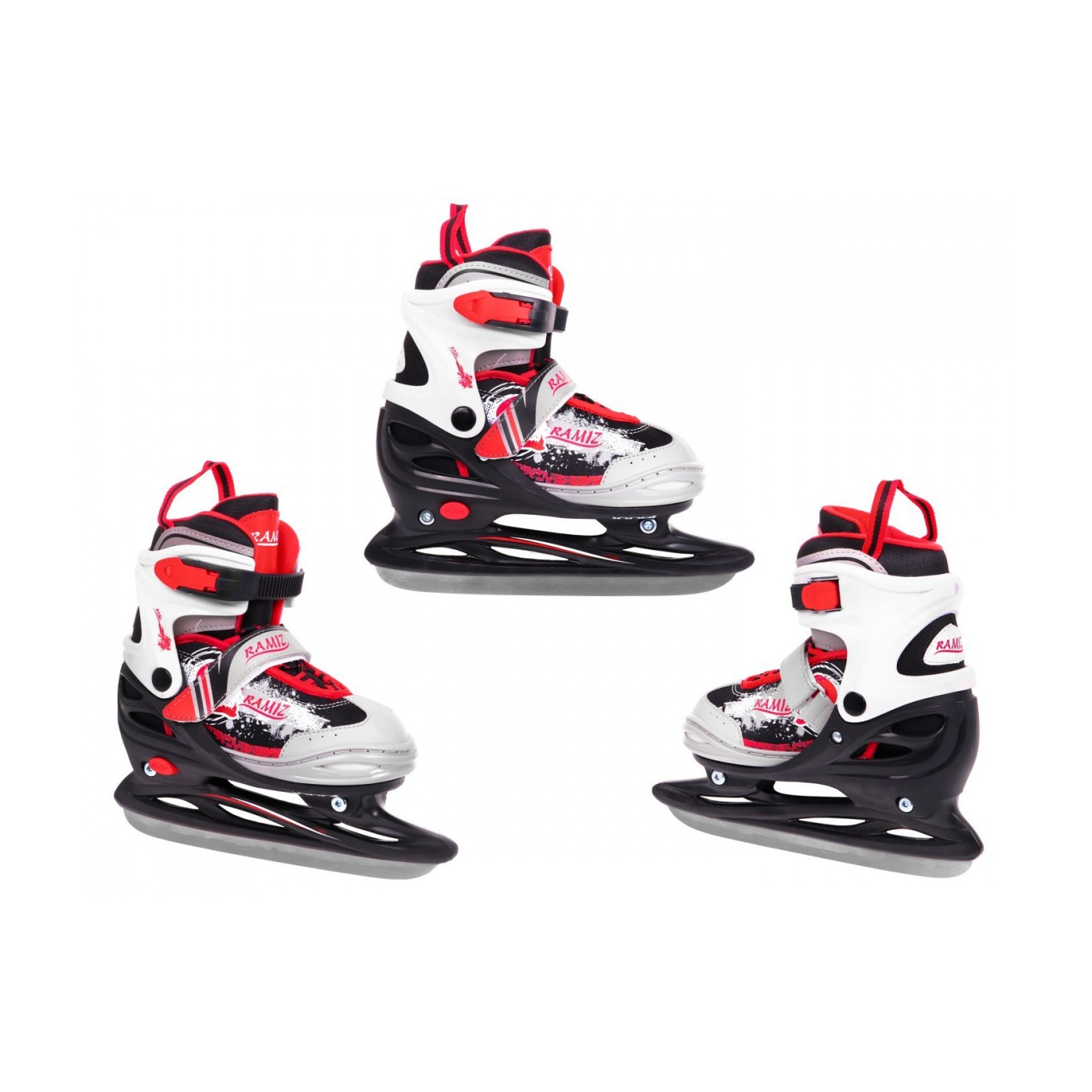 Inline korčule,  Sada 4v1 27-30 Červené