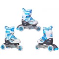 Inline korčule, Sada 4v1 27-30 Modré