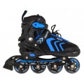 Sada 4v1 dvojradové korčule pre deti veľkosť 29-33 modré
