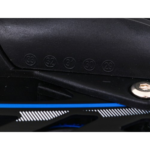 Sada 4v1 dvojradové korčule pre deti veľkosť 29-33 modré