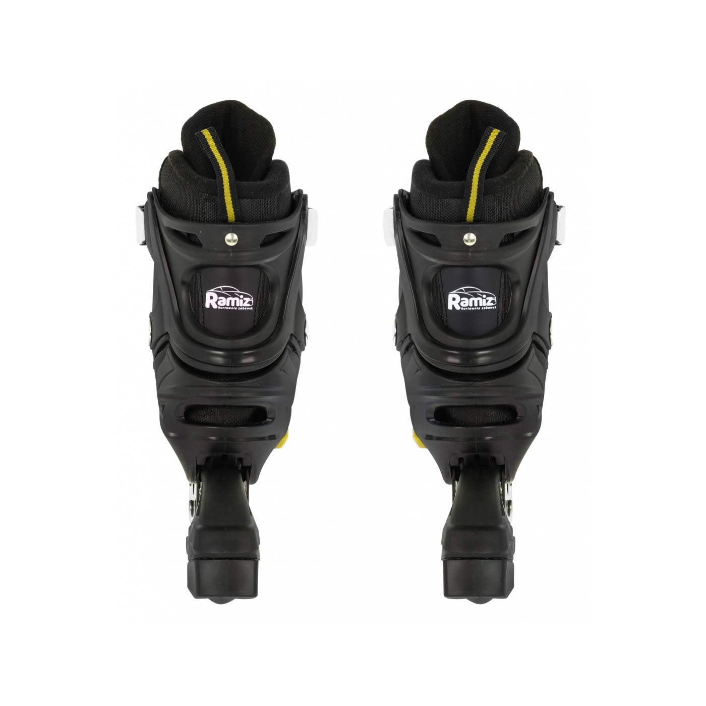 Sada 4v1 dvojradové korčule pre deti Veľkosť 29-33 Žltý