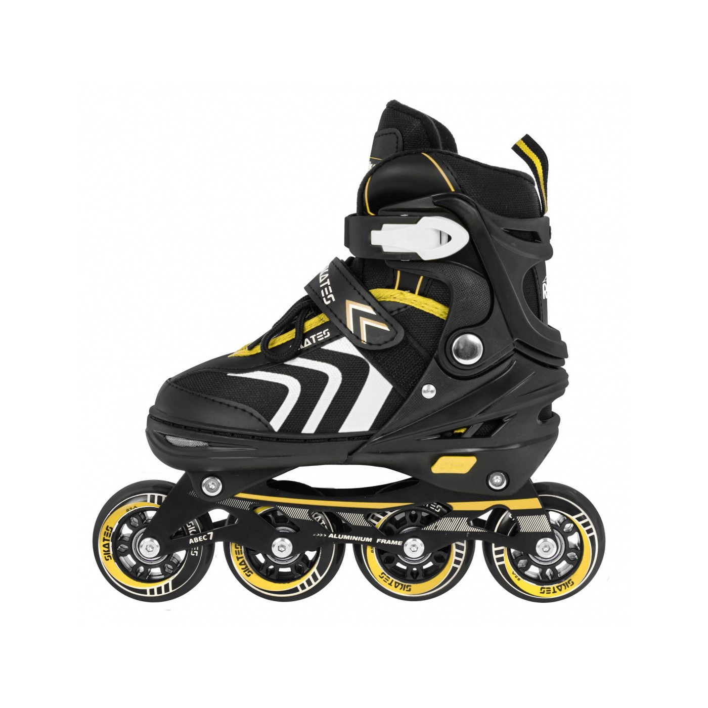 Sada 4v1 dvojradové korčule pre deti Veľkosť 29-33 Žltý