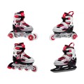 Korčule, inline korčule, Sada 4v1 30-33 Červené