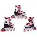 Korčule, inline korčule, Sada 4v1 30-33 Červené