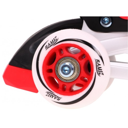 Korčule, inline korčule, Sada 4v1 30-33 Červené