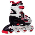 Korčule, inline korčule, Sada 4v1 30-33 Červené