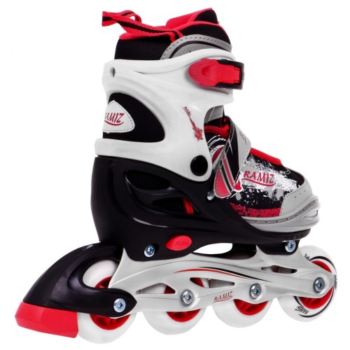 Korčule, inline korčule, Sada 4v1 30-33 Červené