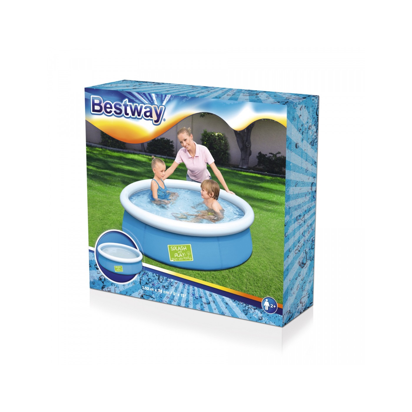 Bazén expanzný 5FT 152x38cm BESTWAY Modrý