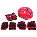 Korčule, inline korčule, Sada 4v1 30-33 Červené