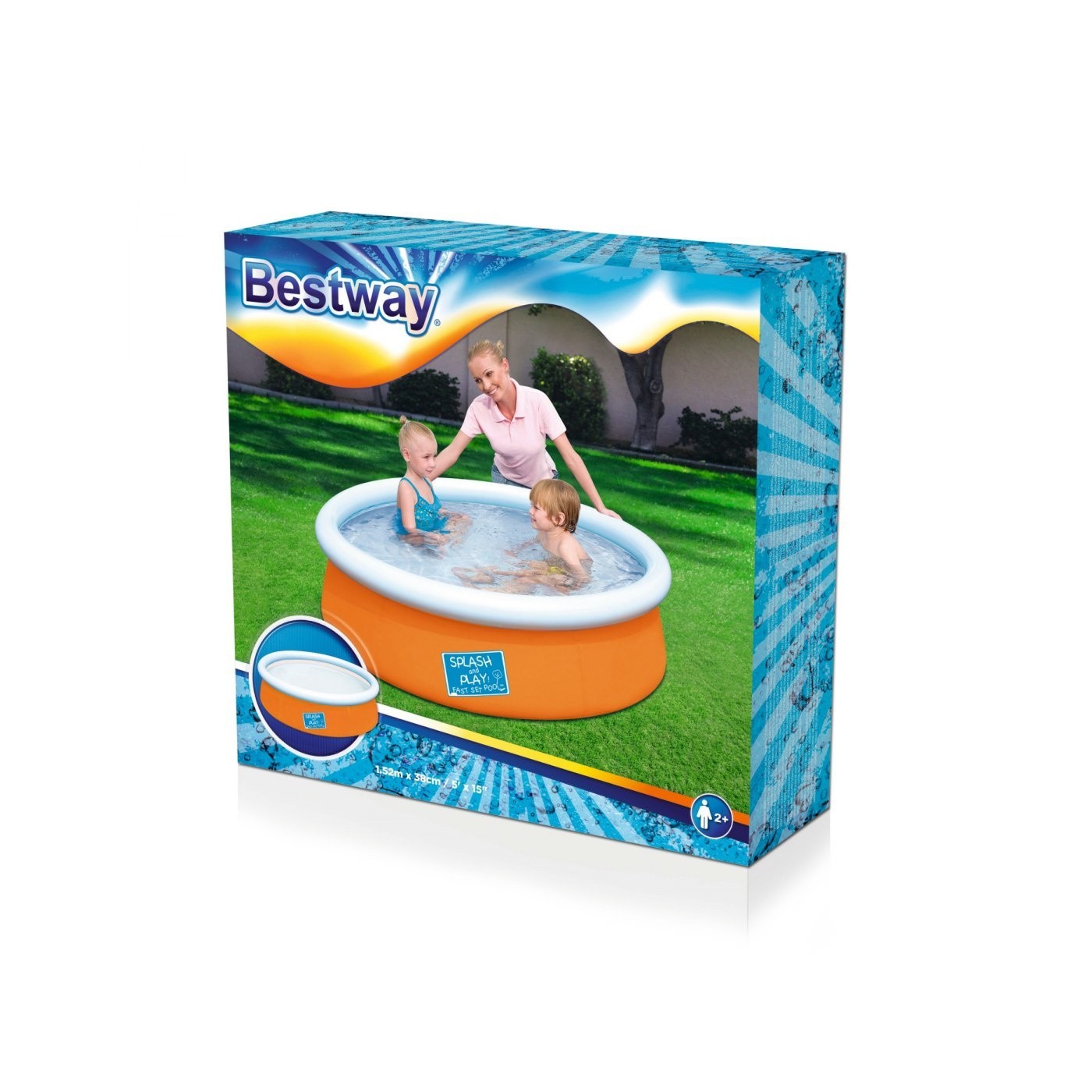 Bazén expanzný 5FT 152x38cm BESTWAY Oranžový