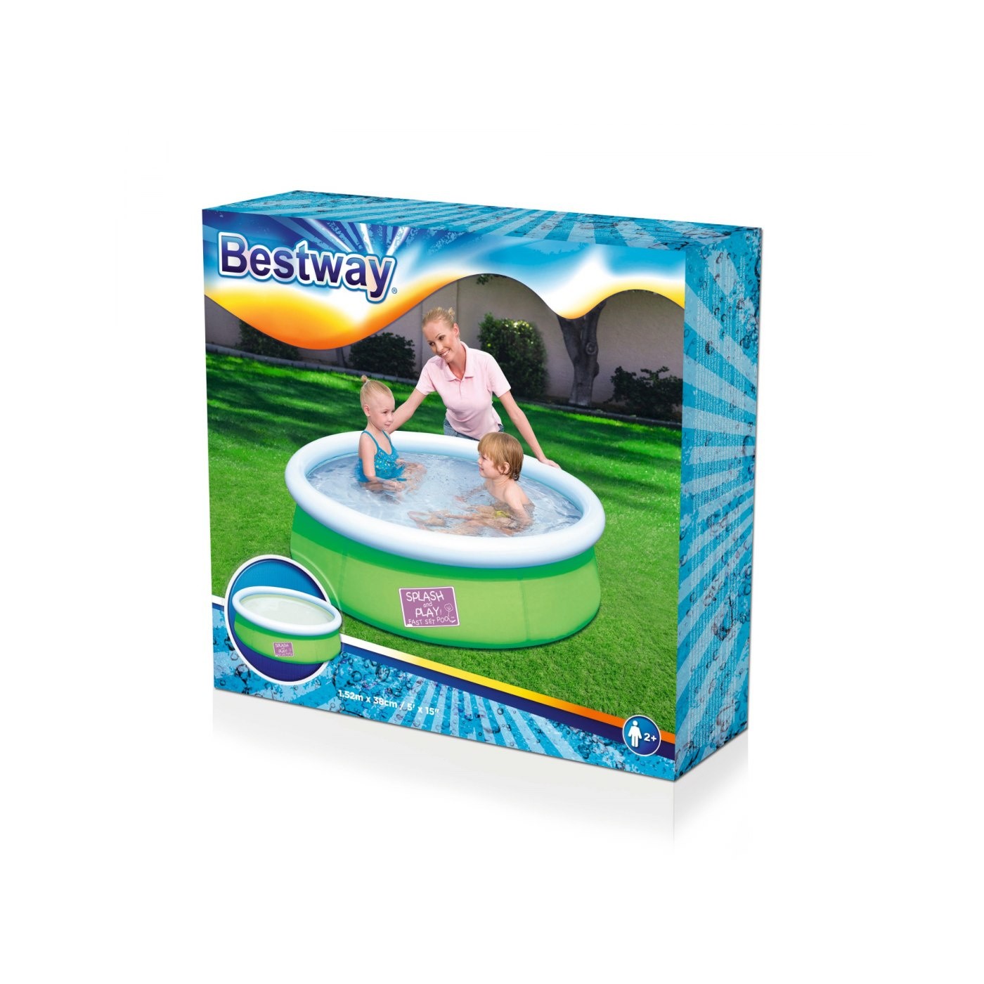 Bazén expanzný 5FT 152x38cm BESTWAY Zelený