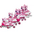 Korčule,  inline korčule, Sada 4v1 30-33 Ružové