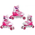 Korčule,  inline korčule, Sada 4v1 30-33 Ružové