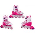 Korčule,  inline korčule, Sada 4v1 30-33 Ružové