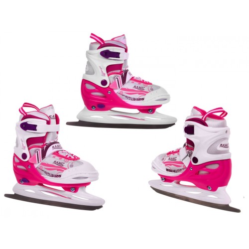 Korčule,  inline korčule, Sada 4v1 30-33 Ružové