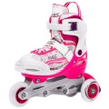 Korčule,  inline korčule, Sada 4v1 30-33 Ružové
