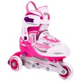 Korčule,  inline korčule, Sada 4v1 30-33 Ružové