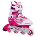 Korčule,  inline korčule, Sada 4v1 30-33 Ružové