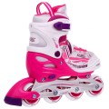 Korčule,  inline korčule, Sada 4v1 30-33 Ružové