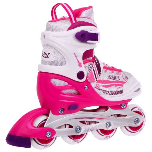 Korčule,  inline korčule, Sada 4v1 30-33 Ružové